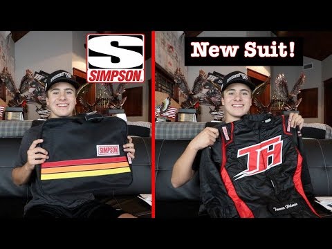 Unboxing My New Custom Simpson Racing Suit!
