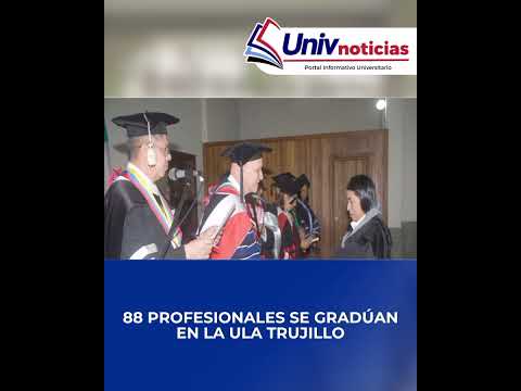 88 profesionales se gradúan en la ULA Trujillo