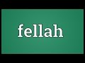 Fellah Meaning
