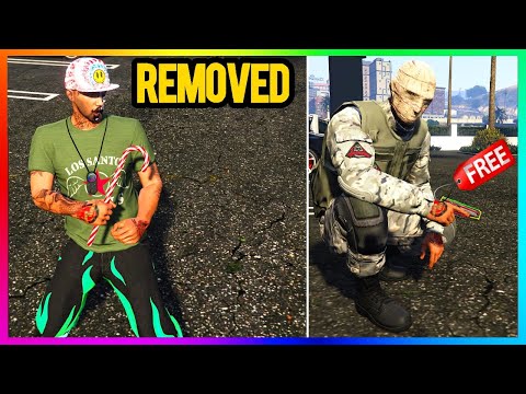 GTA 5 Online - WEAPONS Has Been REMOVED - How To UNLOCK WM29 Gun & Candy Cane FREE (GTA V Update)