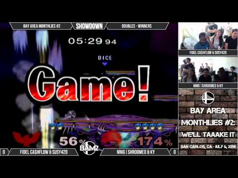 Bay Area Monthlies #2 - Doubles Winners - Fidel Ca$hflow & Susy420 vs MMG|Shroomed & Ky