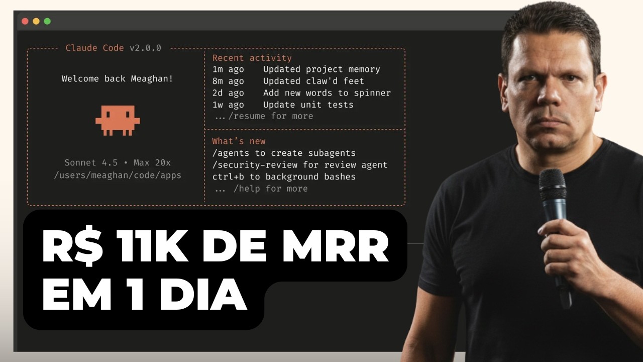 Como Usei o Claude Code para Aumentar R$11 Mil de MRR em um Dia