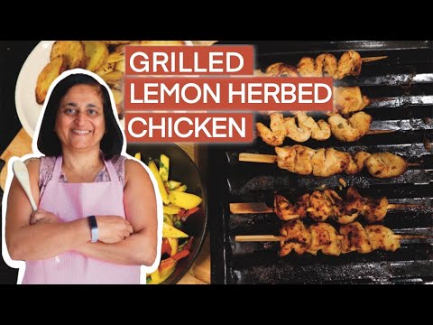AIR FRIED LEMON & HERB CHICKEN SKEWERS | JUICY AND PACKED WITH FLAVOUR | Everything But Pasta
