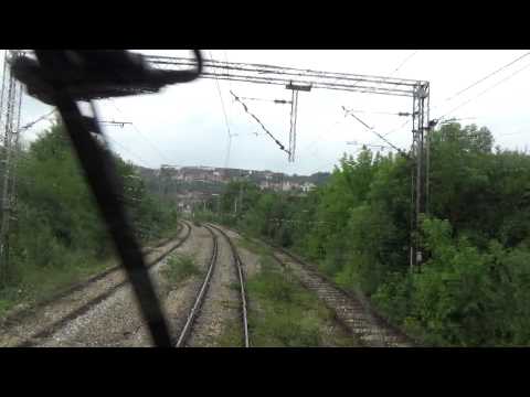 Train Driver's view: railroad in Serbia from  Rakovica to Resnik - SERBIAN RAILWAYS