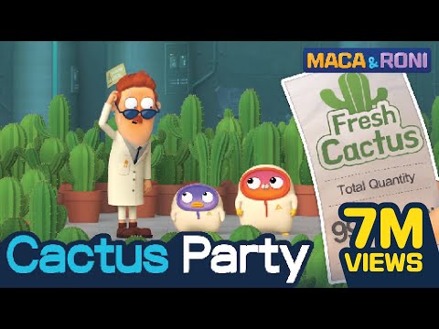 [MACA&RONI] Cactus Party | Macaandroni Channel | Cute and Funny Cartoon