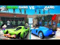 Franklin Blue Gang VS Shinchan Green Gang Booster Super Car In GTA 5