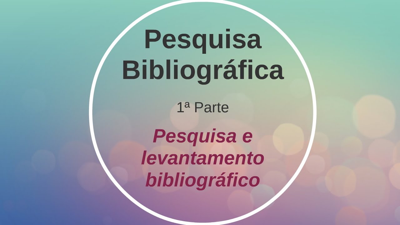 Pesquisa Bibliográfica #1: Pesquisa e levantamento bibliográfico