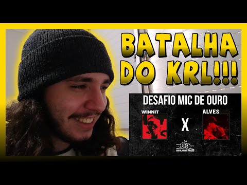 Alves x Winnit - 1º Desafio do Mic de Ouro - Batalha dos Amigos | REACT BAUEB