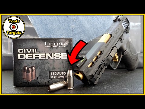 Kahr CM45 with Liberty ammunition Civil Defense 45ACP+P shell test