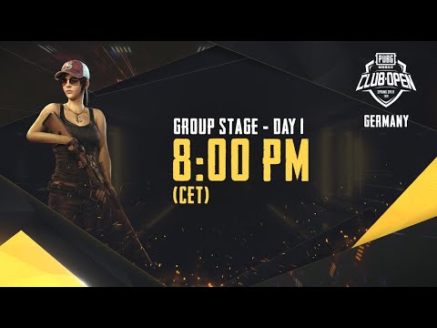 [DE] PMCO Germany Group Stage Day 1 | Spring Split | PUBG MOBILE CLUB OPEN 2020