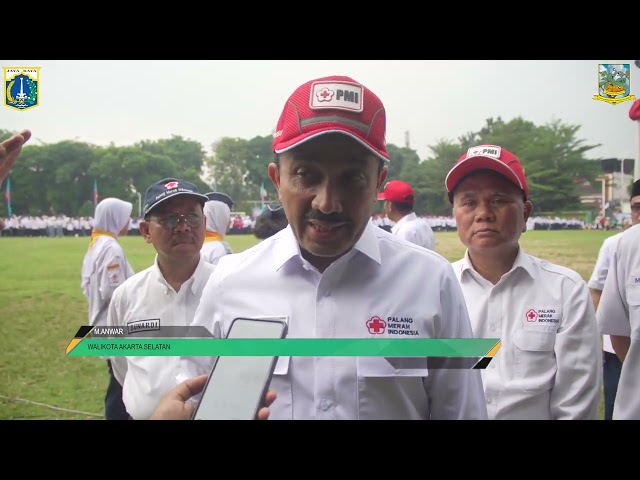 WALIKOTA SAKSIKAN PELANTIKAN PMR SE JAKARTA SELATAN MINGGU 7 DESEMBER 2025