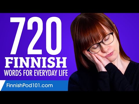 720 Finnish Words for Everyday Life - Basic Vocabulary #36