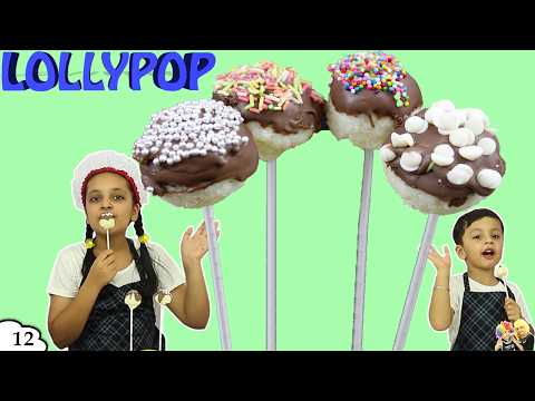CHOCOLATE LOLLYPOP - चॉकलेट का लॉलीपॉप - KIDS COOKING - - Aayu and Pihu Show