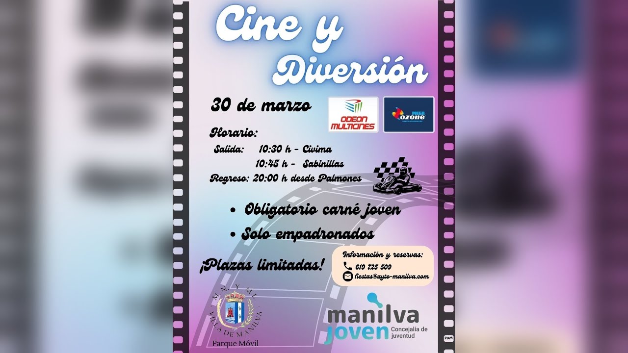 La delegación de juventud prepara una jornada de cine y diversión