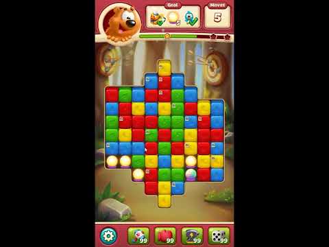 Toon Blast Level 7673 - NO BOOSTERS 🐻🐺🐱 | SKILLGAMING ✔️