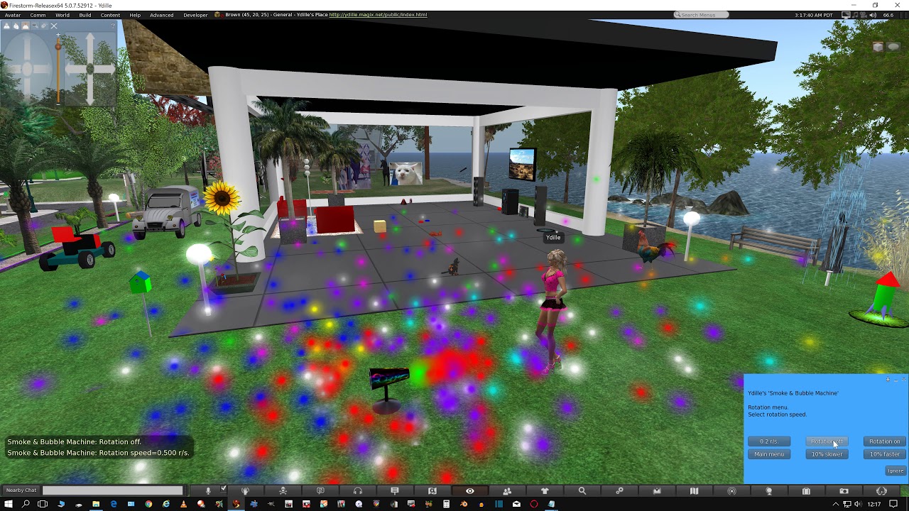 Demo: Smoke & Bubble Machine in Second Life