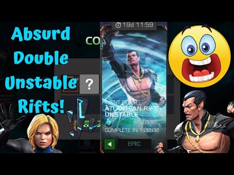 Absurd Double Unstable Rifts! Epic Atlantean Rifts! - Marvel Contest of Champions