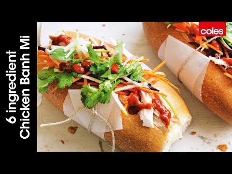 6 ingredient Chicken Banh Mi
