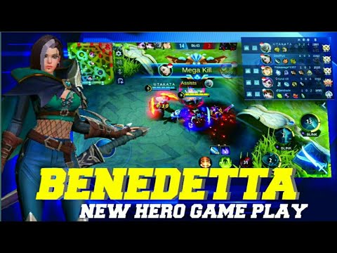 BENEDETTA NEW HERO GAME PLAY - MOBILE LEGENDS