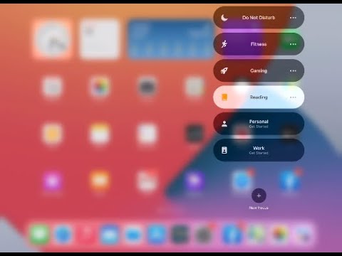 iOS 15 および iPadOS 15: フォーカスを設定する