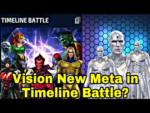 Vision Timeline Battle Test | Vision Worth For PVP? - Marvel Future Fight
