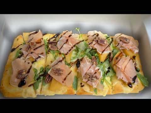 Cured Tapas | Pear Prosciutto Flatbread Pizza Review!