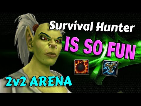 Survival Hunter 2v2 ARENA Commentary - THIS SPEC IS FUN