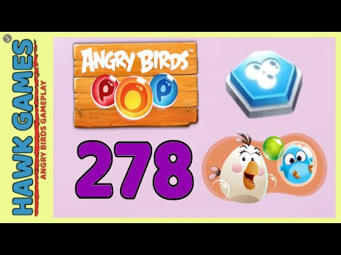 Angry Birds Stella POP Bubble Shooter Level 278 Hard - Walkthrough, No Boosters