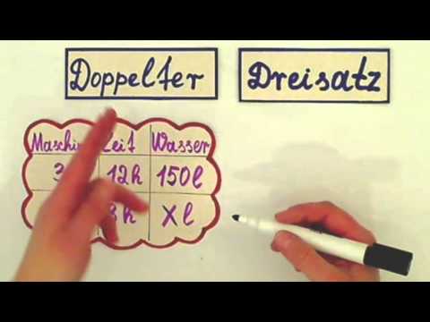 Doppelter Dreisatz