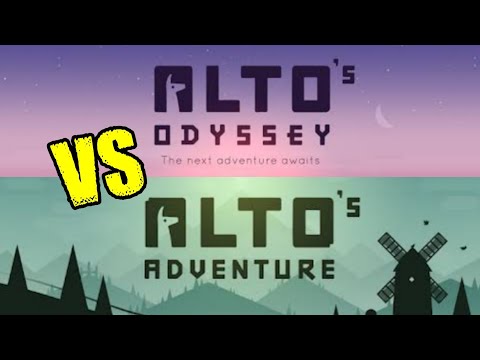 Alto's Adventure Vs Alto's Odyssey Gameplay Comparison Android/IOS | Which is best for mobile