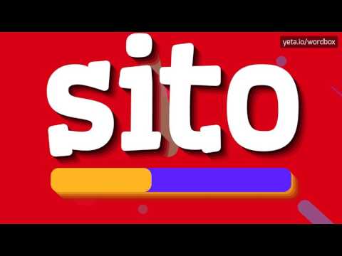 SITO - HOW TO PRONOUNCE IT!?