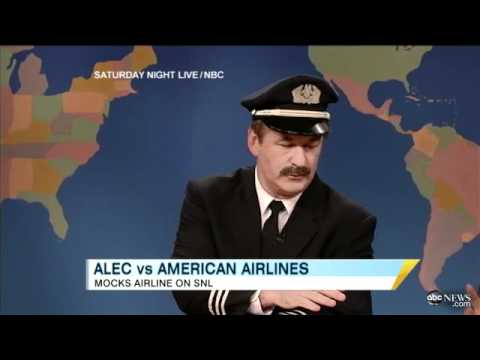 Alec Baldwin Mocks American Airline Incident on 'Saturday Night Live'