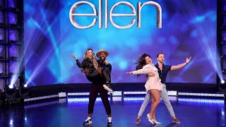 Addison Rae, Derek Hough, Allison Holker Boss, and tWitch Recreate a Famous TikTok!