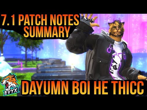 Patch 7.1 PATCH NOTES! Condensed Summary! [FFXIV 7.1 Dawntrail]