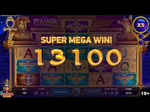 BIG WIN (x185) - Pyramid: Quest for Immortality Online Slot Machine - NetEnt Slots