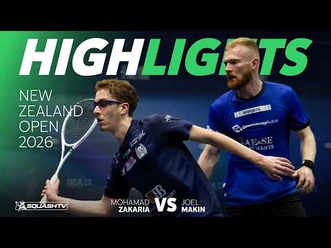 🏴󠁧󠁢󠁷󠁬󠁳󠁿 Makin v Zakaria 🇪🇬 | New Zealand Open 2026 | SEMI-FINAL HIGHLIGHTS