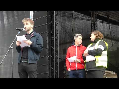 Mega Streik 27 März 2023 in Deutschland Verdi Demo in Berlin Brandenburger Tor