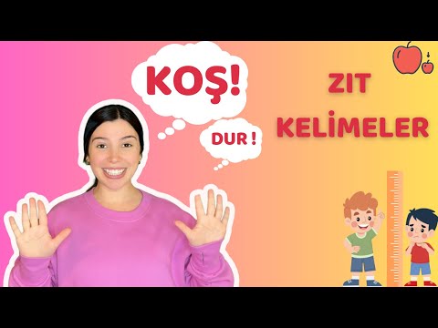 Zıt Kelimeleri Öğreniyoruz! | Çocuklar İçin Eğlenceli Eğitim Videosu