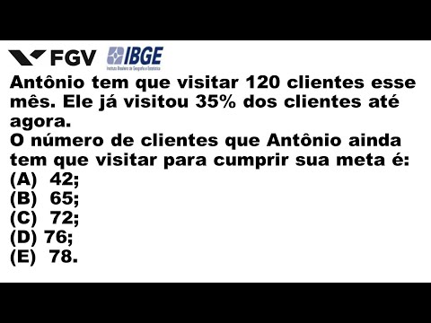 Concurso IBGE 2019 Nível Superior RLM Raciocínio Lógico Quantitativo FGV