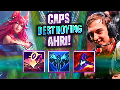 CAPS DESTROYING WITH AHRI! - G2 Caps Plays Ahri Mid vs Akshan! | Season 2022