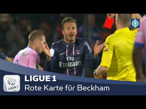 LIGUE 1 | Platzverweis für Superstar David Beckham | Evian TG - PSG | 28.04.2013