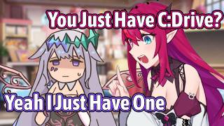 Irys Was So Shocked When Hear Biboo Just Have One Drive Storage In Her PC【Hololive EN】