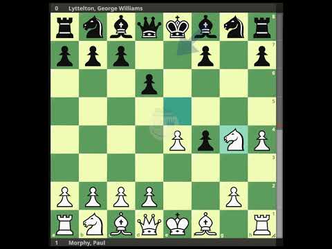 Morphy, Paul - Lyttelton, George Williams || Birmingham 1858 @chessbuddies 🔴 #PaulMorphy