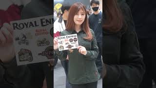 TMCS2023 ROYALENFIELD ブース 藤田香澄 さん 東京モーターサイクルショー