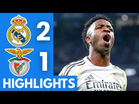 Real Madrid vs Benfica (2-1) Extended Highlights | UEFA Champions League 2025/26