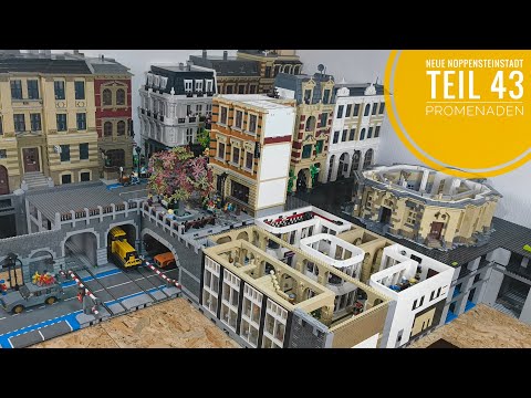 Neue Noppensteinstadt - Teil 43 Promenaden werden fertig // BlueBrixx Lego
