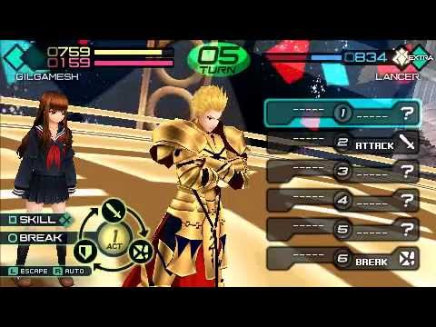 Fate/Extra CCC - 1st Battle, Gilgamesh vs Lancer