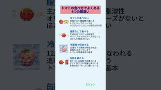 間違った食べ方 vs 正しい食べ方：トマト編