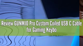Review GUNMJO Pro Custom Coiled USB C Cable for Gaming Keyboard, Double-Sleeved Mechanical Keyboard