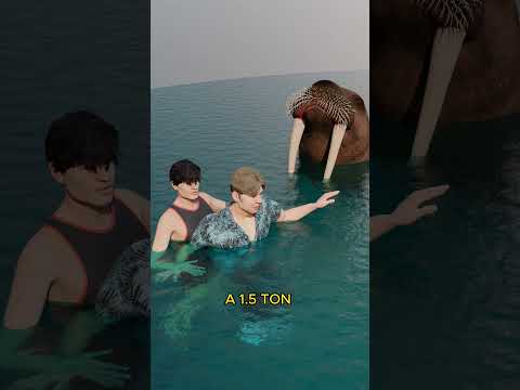 A walrus Took A Man Into The Pool #shorts